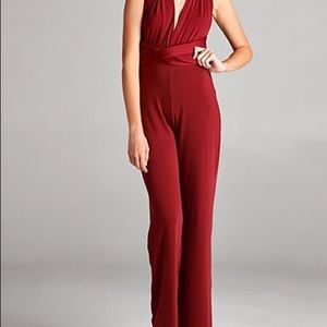 Jumpsuit with haltered top